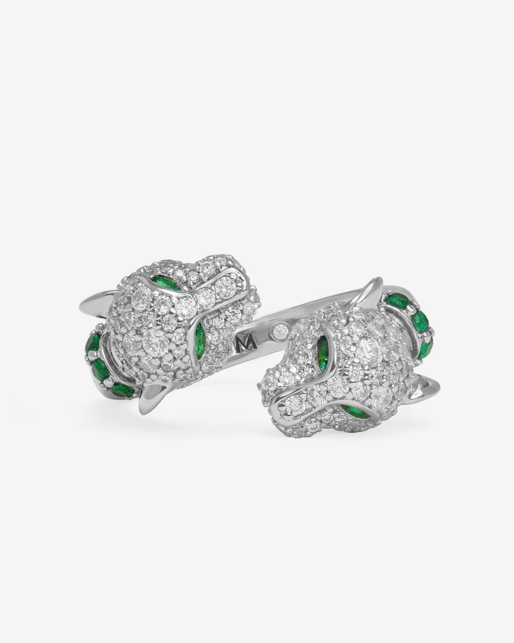 Jaguar Pavé Ring - Silver|White Diamondettes – Melinda Maria Jewelry