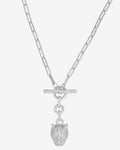 Jaguar Samantha Chain Necklace - Silver|White Diamondettes