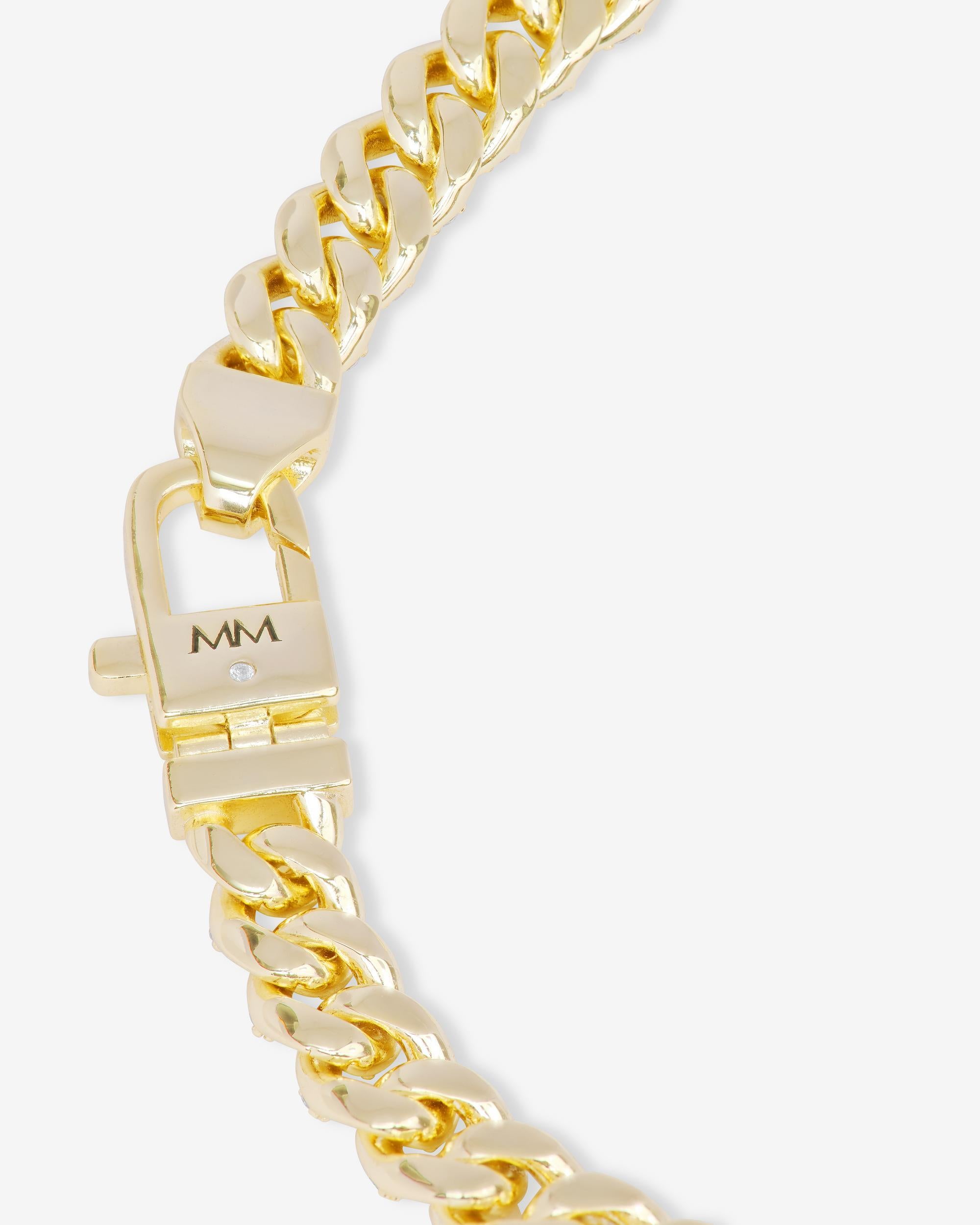 Gold Pavé Julian Cuban Chain Bracelet 6.8mm – Melinda Maria Jewelry