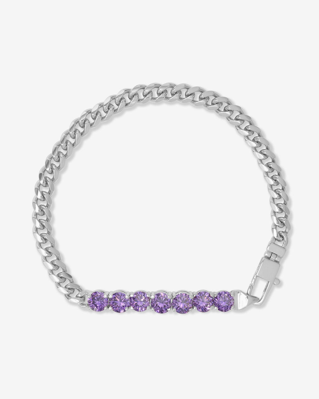 Julian Loves Amethyst Bracelet 5mm - Silver|Lavender Amethyst