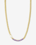 Julian Loves Amethyst Necklace 5mm - Gold|Lavender Amethyst