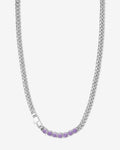 Julian Loves Amethyst Necklace 5mm - Silver|Lavender Amethyst