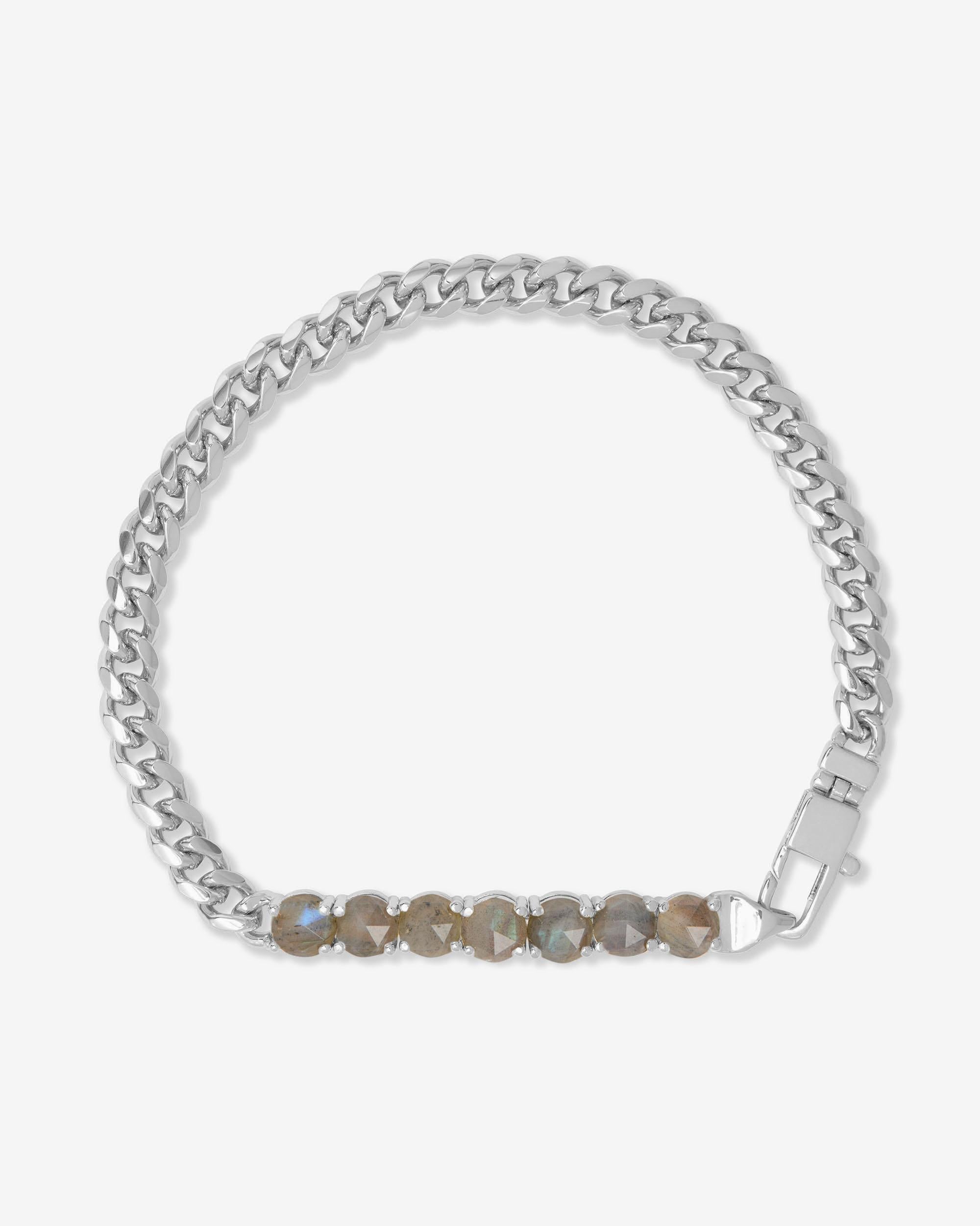 Julian Loves Labradorite Bracelet 5mm - Silver|Labradorite