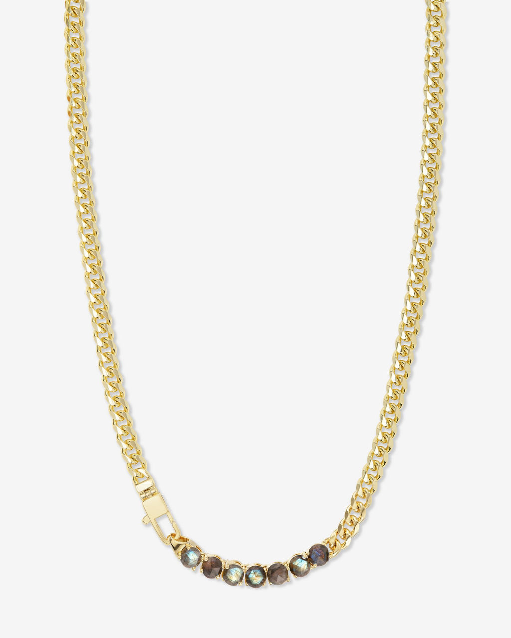 Julian Loves Labradorite Necklace 5mm - Gold|Labradorite