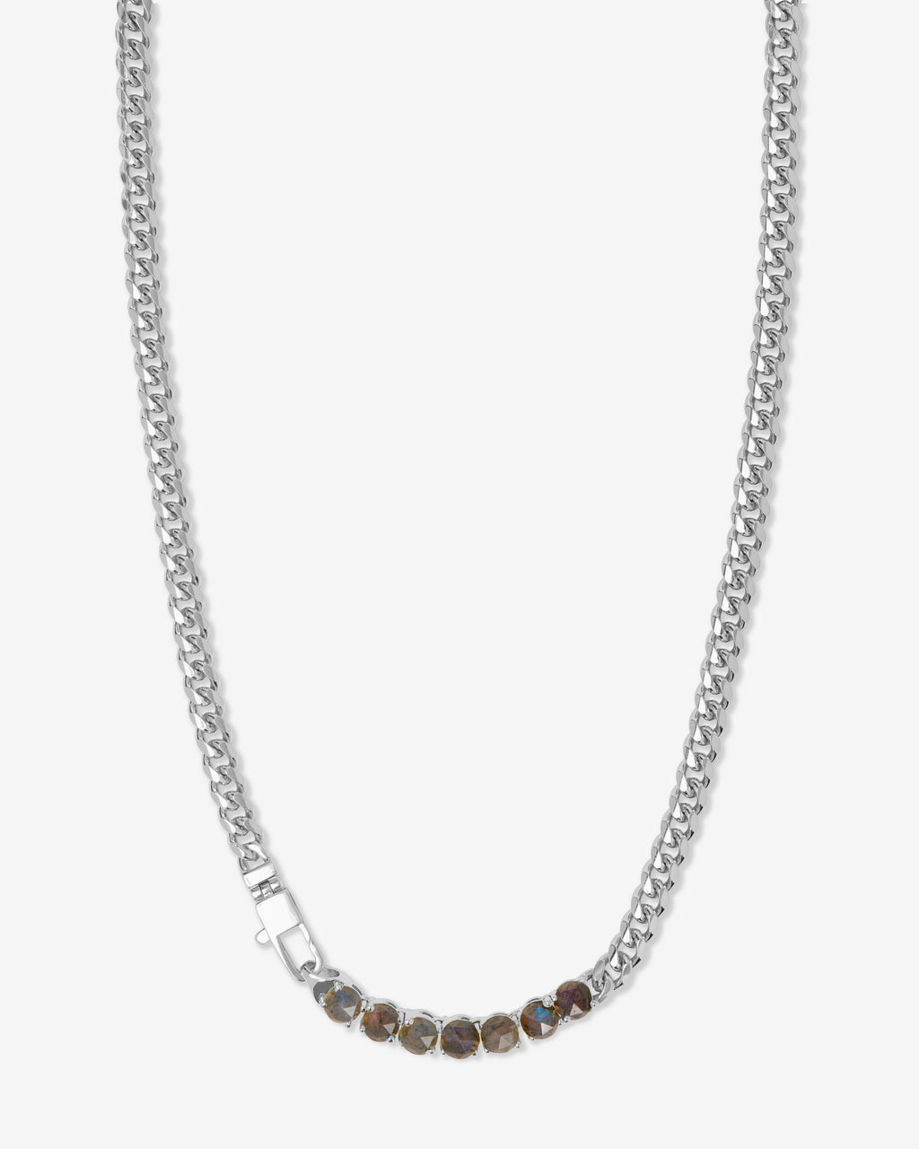 Julian Loves Labradorite Necklace 5mm - Silver|Labradorite