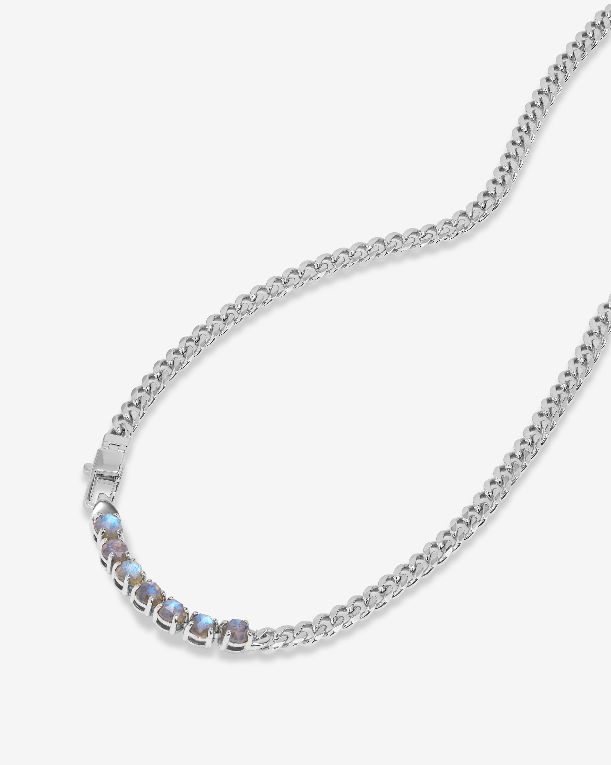 Julian Loves Labradorite Necklace 5mm - Silver|Labradorite