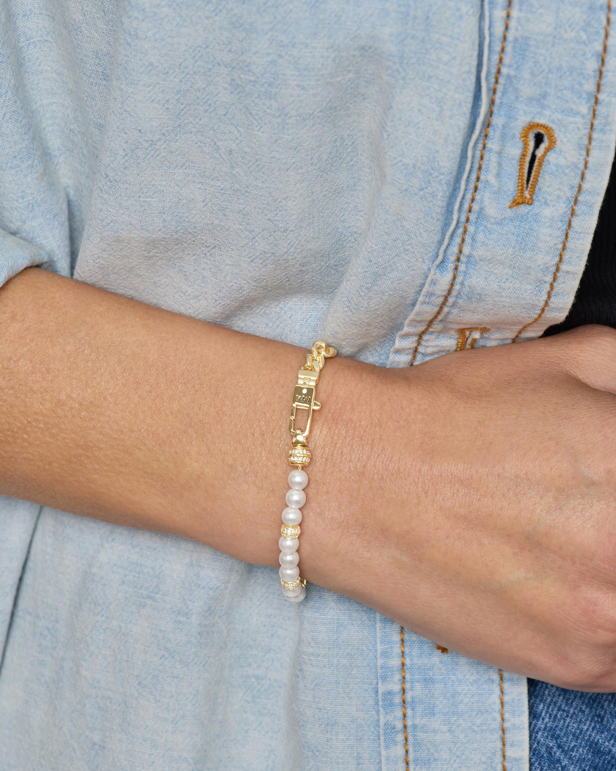 Julian Loves Pearls Bracelet 5mm - Gold