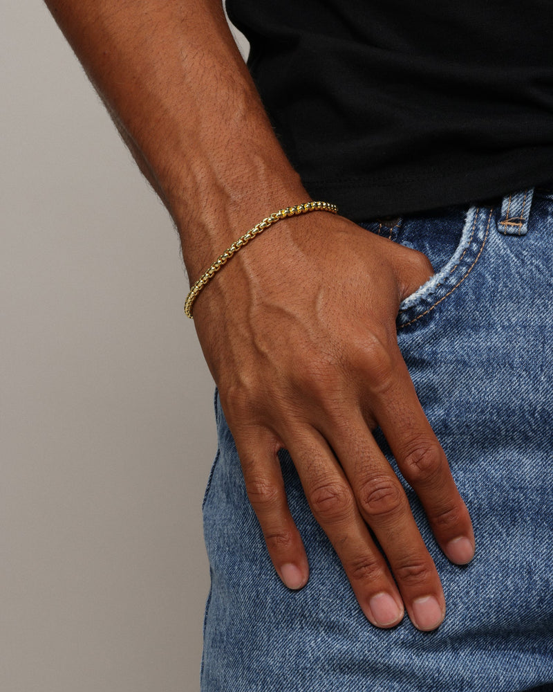Logan Rolo Chain Bracelet - Gold