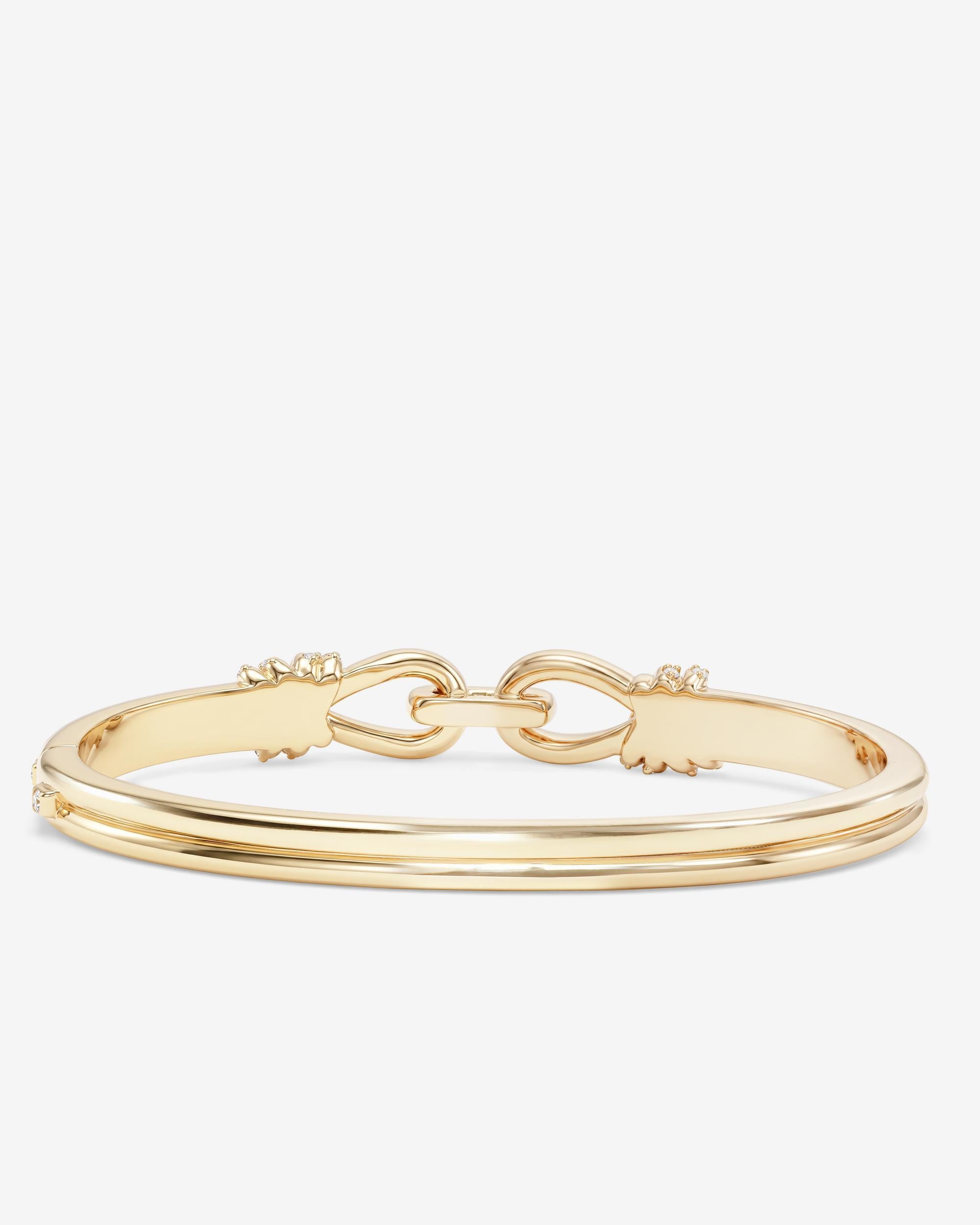 Knot Cuff - Gold|White Diamondettes