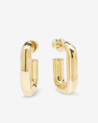 Frankie Chain Huggies Hoops