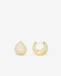 Lil' Norah Pavé Earrings - Gold|White Diamondettes