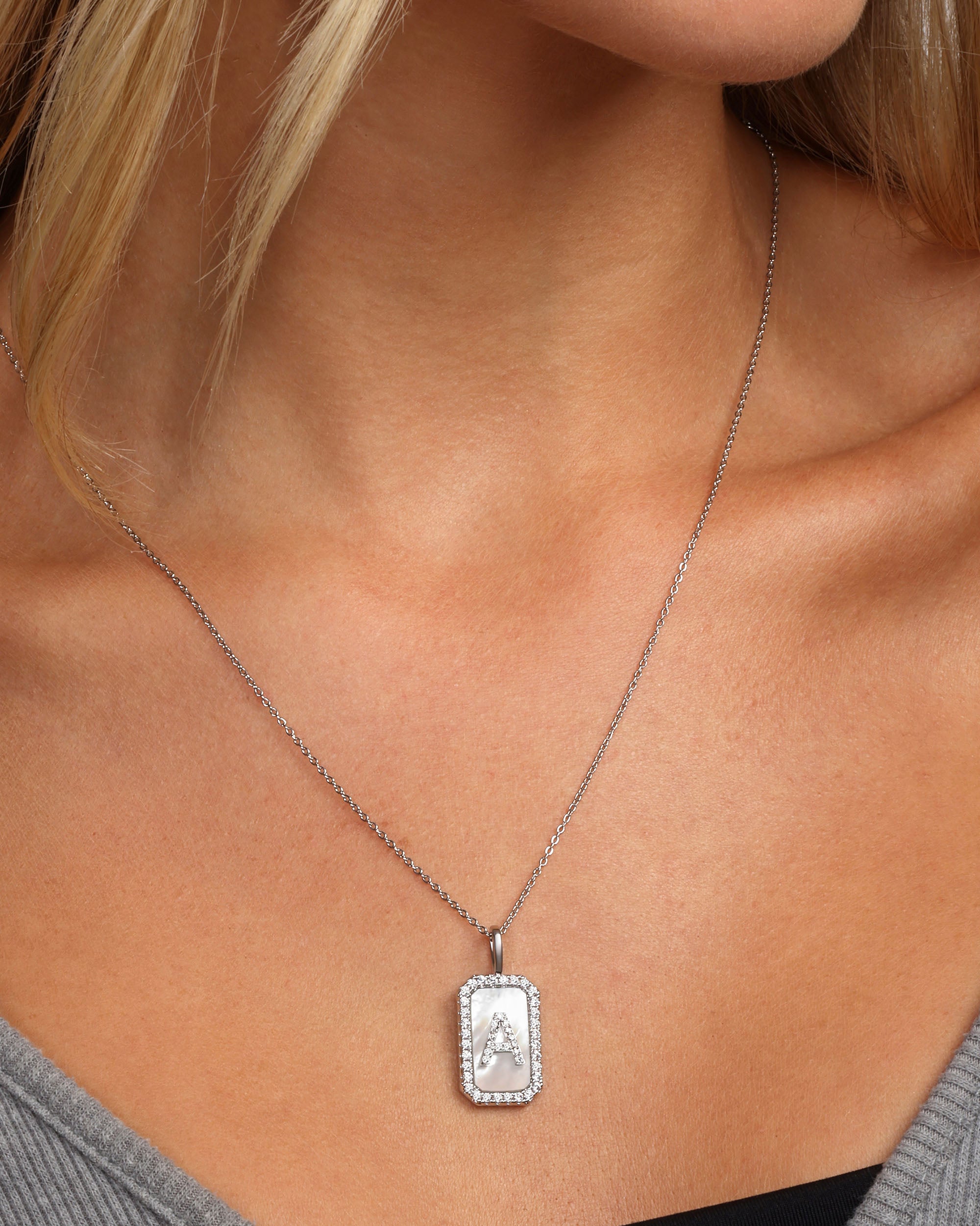Love Letters Double Sided Necklace - Silver – Melinda Maria Jewelry