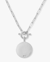 Love Letters Medallion Necklace - Silver