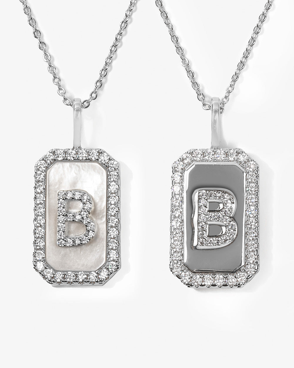 Love Letters Double Sided Necklace - Silver – Melinda Maria Jewelry