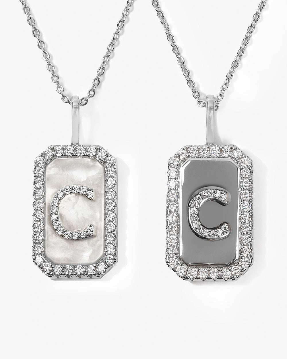 Love Letters Double Sided Necklace - Silver – Melinda Maria Jewelry