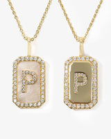 Love Letters Double Sided Necklace - Gold