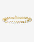 Not Your Basic Tennis Bracelet 4mm - Gold|White Diamondettes