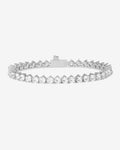 Not Your Basic Tennis Bracelet 4mm - Silver|White Diamondettes