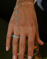 Mojave Blue Opal Hand-Chain