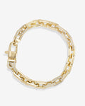 Micro Frankie Pavé Chain Bracelet 6.5mm - Gold|White Diamondettes