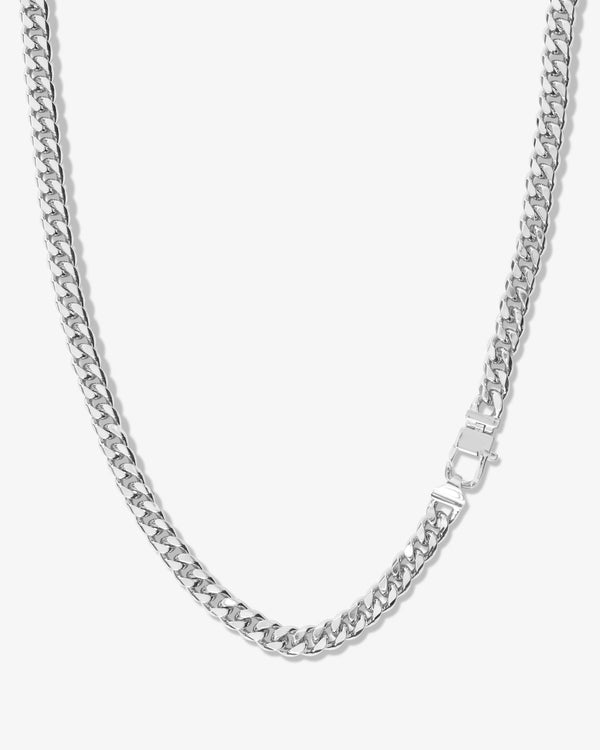 Julian Cuban Chain Necklace 6.8mm - Silver