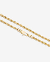 Rowan Rope Chain Necklace - Gold