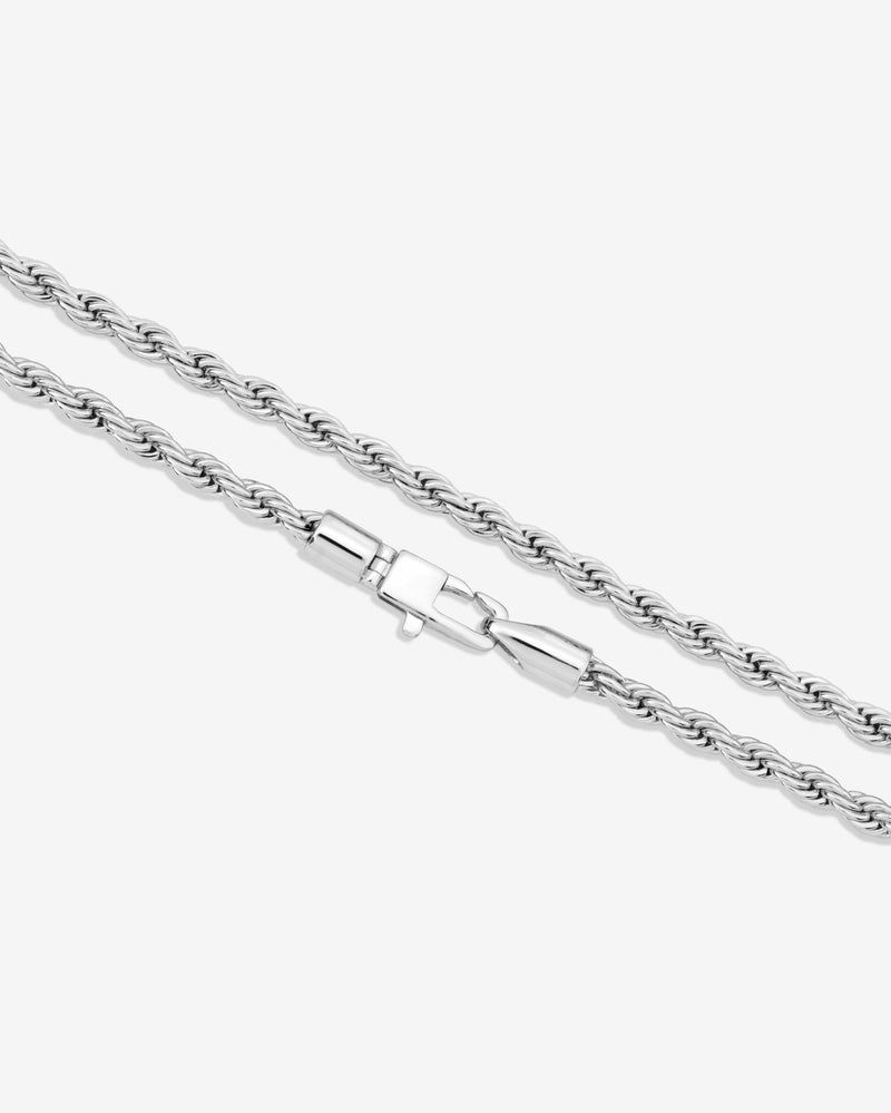 Rowan Rope Chain Necklace - Silver