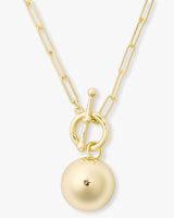 Life's a Ball Pendant Necklace - Gold
