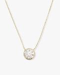 Baroness Pendant 10mm - Gold|White Diamondettes