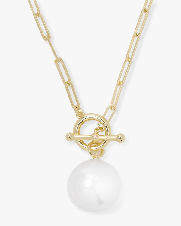 Life's A Ball Pearl Pendant Necklace