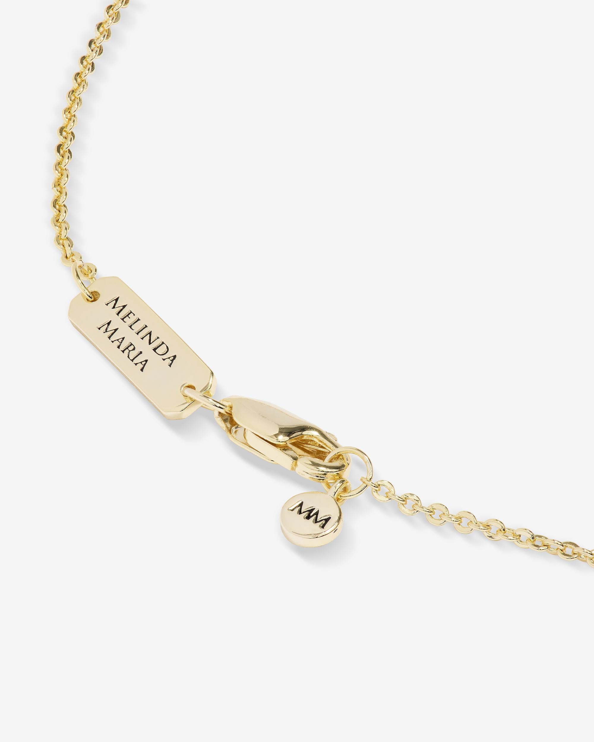 Love Letters Pendant Necklace - Gold|White Diamondettes