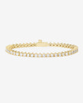 Not Your Basic Tennis Bracelet 3mm - Gold|White Diamondettes