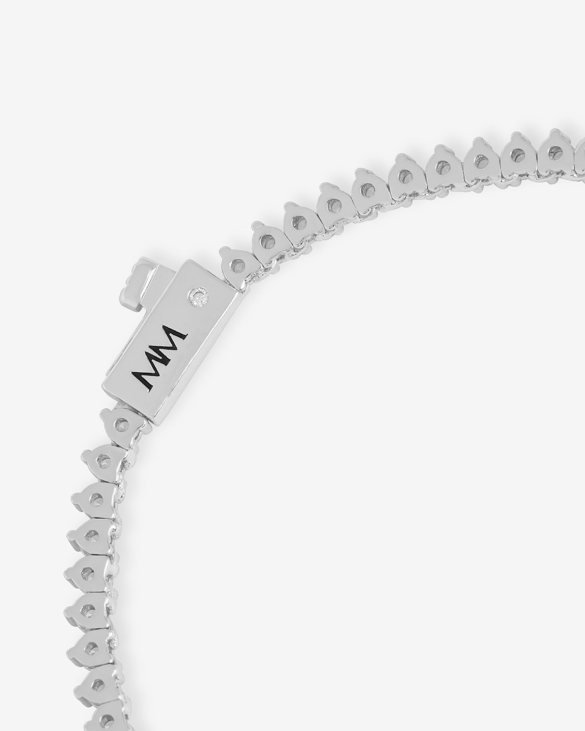 Not Your Basic Tennis Bracelet 3mm | Silver & Blue Opal – Melinda