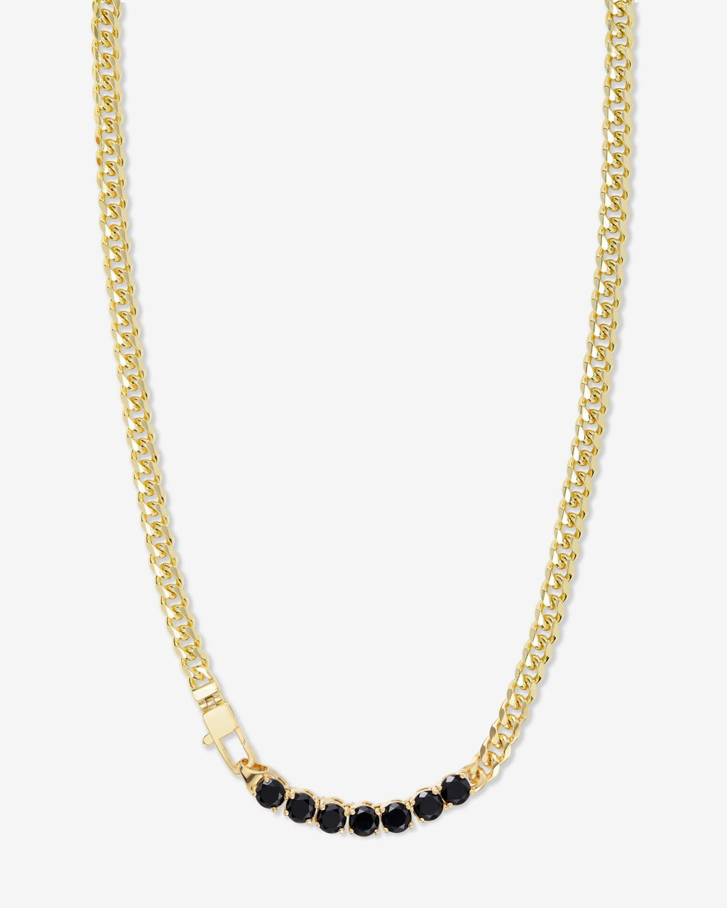 Julian Loves Diamonds Necklace 5mm - Gold|Black Diamondettes