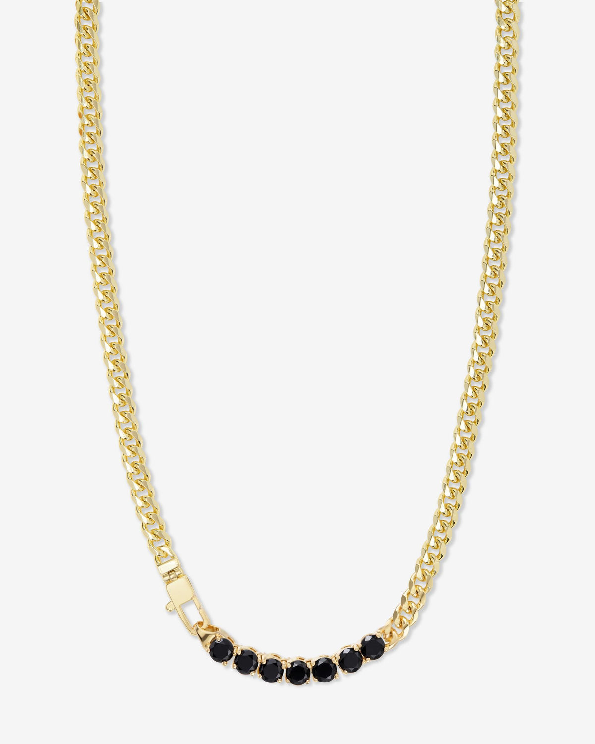 Julian Loves Diamonds Necklace 5mm - Gold|Black Diamondettes