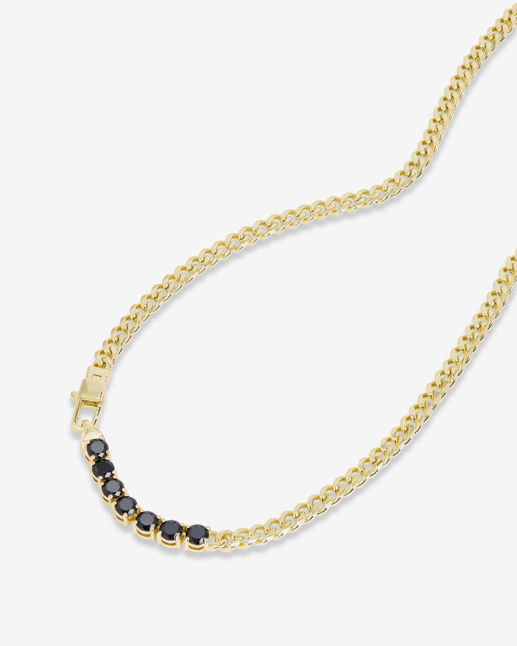 Julian Loves Diamonds Necklace 5mm - Gold|Black Diamondettes