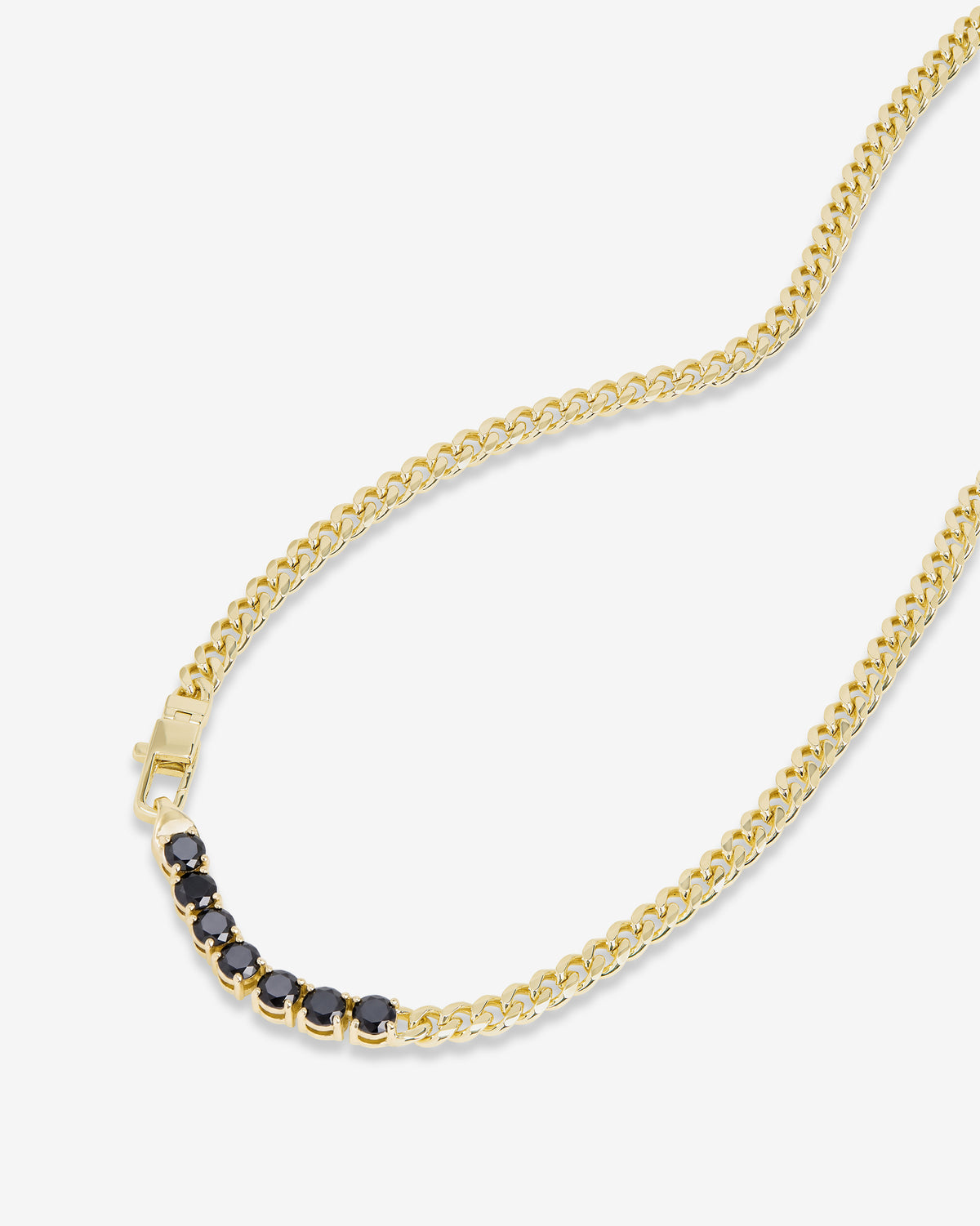 Julian Loves Diamonds Necklace 5mm - Gold|Black Diamondettes