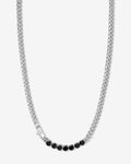 Julian Loves Diamonds Necklace 5mm - Silver|Black Diamondettes