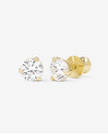 Not Your Basic 6mm Studs - Gold|White Diamondettes