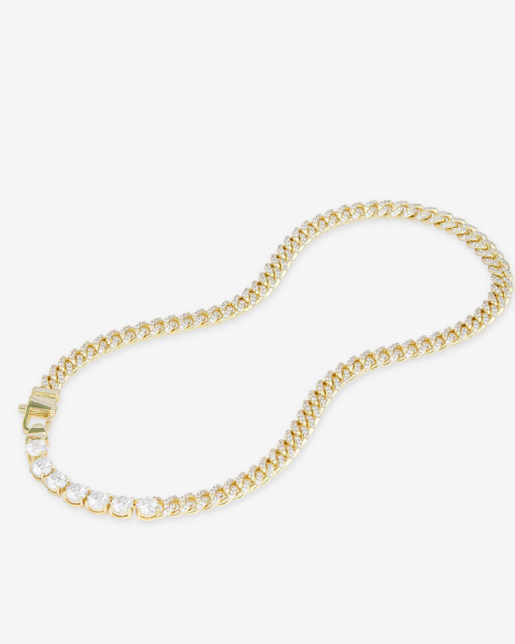 Pavé Julian Loves Diamonds Necklace 6mm - Gold|White Diamondettes