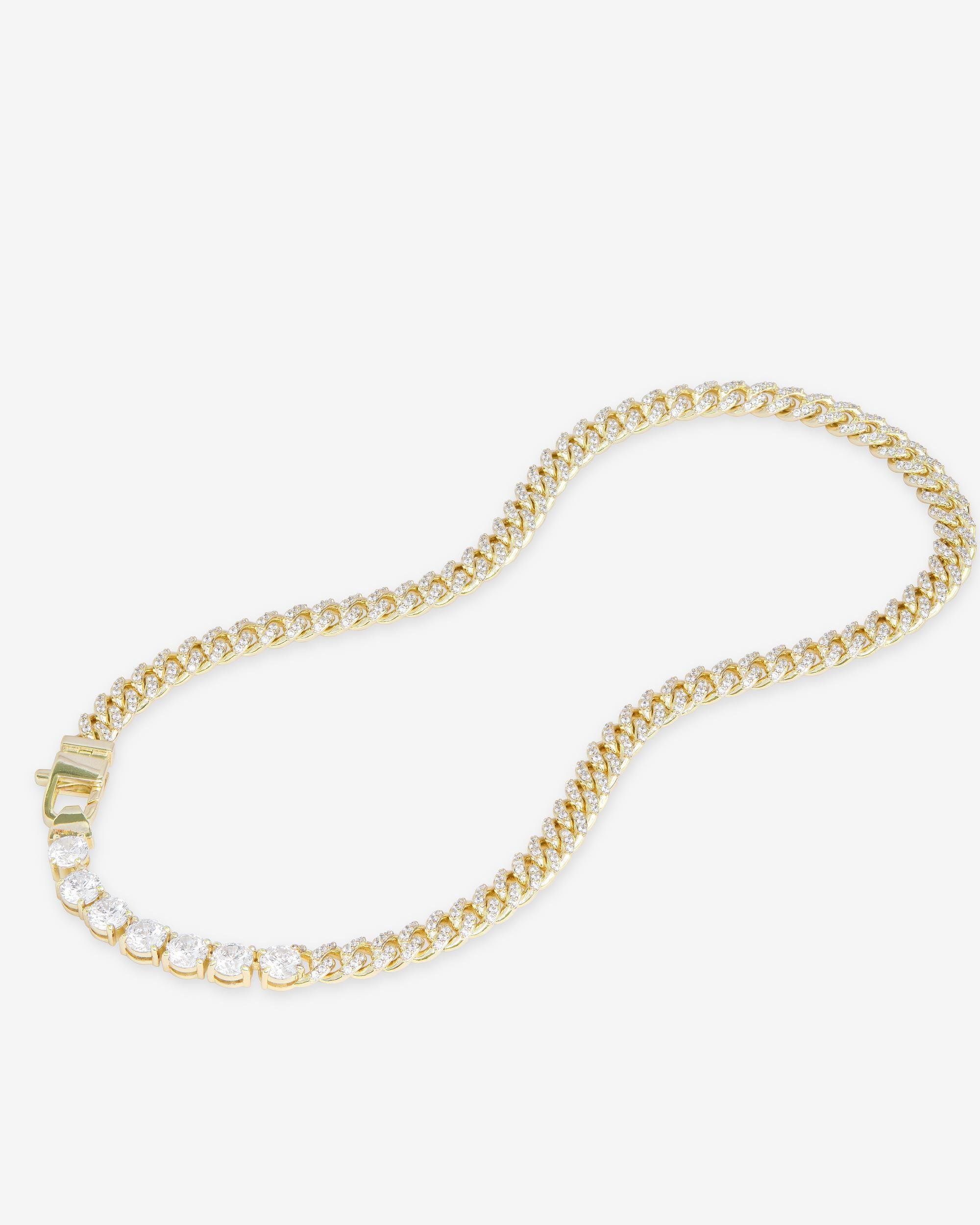Pavé Julian Loves Diamonds Necklace 6mm - Gold|White Diamondettes