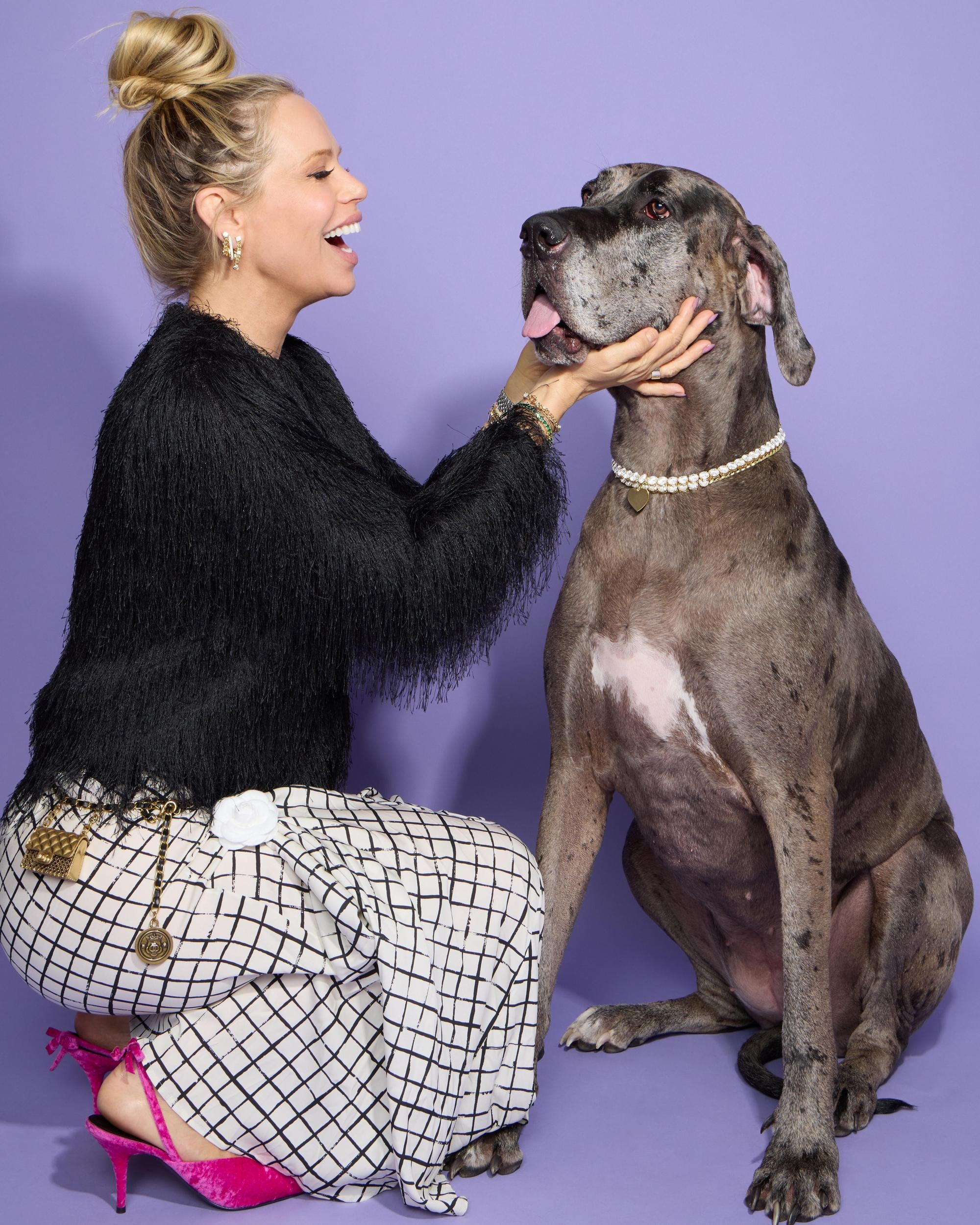 Royal Pet Tennis Necklace - Silver|White Diamondettes