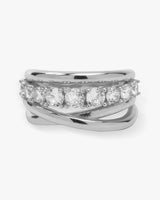 "Oh She Fancy" Stacked Diamond Ring