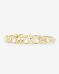 Ride or Die Cuban Chain Bracelet 6.8mm - Gold|White Diamondettes
