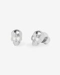 Ride or Die Studs - Silver|White Diamondettes