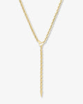 Serpent Lariat Necklace - Gold
