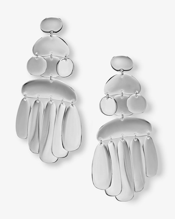 Mama "She's A Natural" Chandelier Earrings - Silver