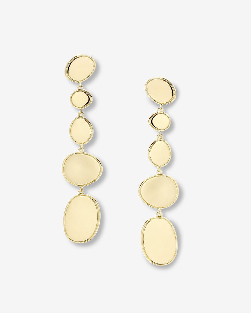 She's A Natural 5 Drop Earrings - Gold
