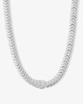 Serpent Herringbone Collar - Silver