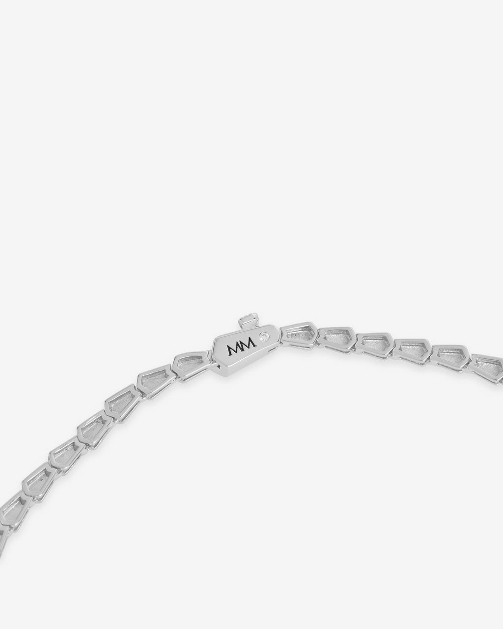 Serpent Lariat Necklace - Silver